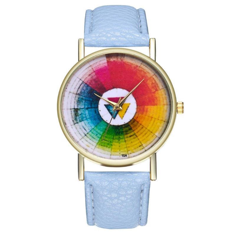 Trendy Kulaté Hodinky Swatch Klasické Kožené Quartz Vodotěsné Dámské