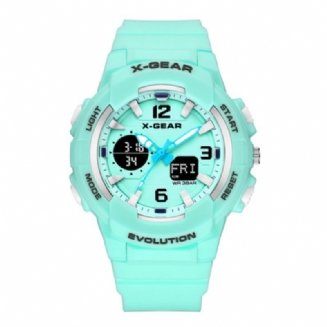 X-gear Fashion Sports Outdoor Luminous Watch Multifunkční Oblíbené Plavecké Elektronické Vodotěsné Hodinky