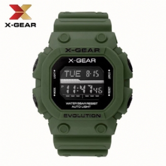 X-gear Revolution Armygreen Sportovní Hodinky Vodotěsné Pánské Elektronické Moq 20pcs