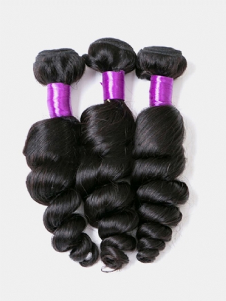 1 Balíček Brazilské Prodlužování Vlasů Virgin Hiar Weave Natural Black Human Hair Extensions