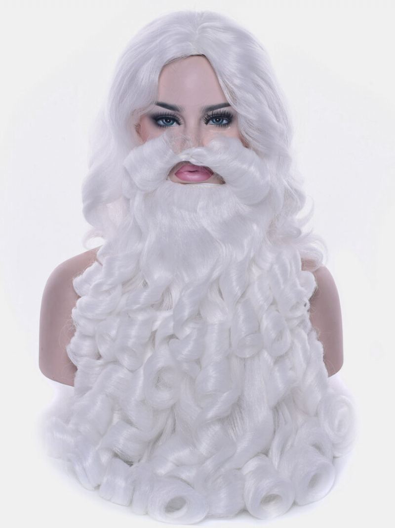 Vánoční Cosplay Sada S Potahem Na Hlavu Santa Clause Na Paruky Z Vysokoteplotního Vlákna