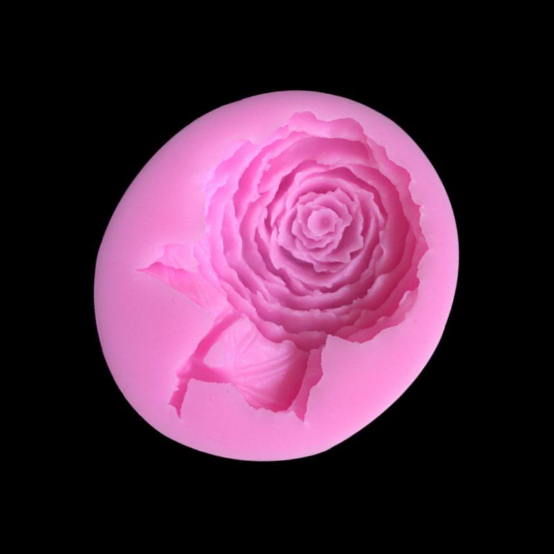 7.3*6.5*1.8cm Forma Na Dort Bouquet Rose Ball Silikonová