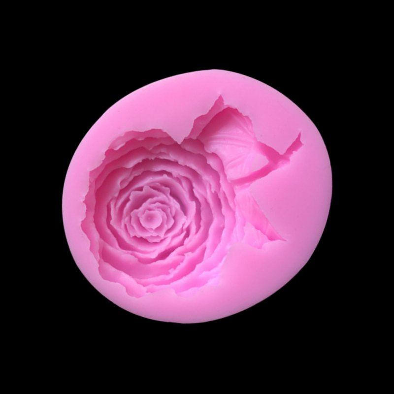 7.3*6.5*1.8cm Forma Na Dort Bouquet Rose Ball Silikonová