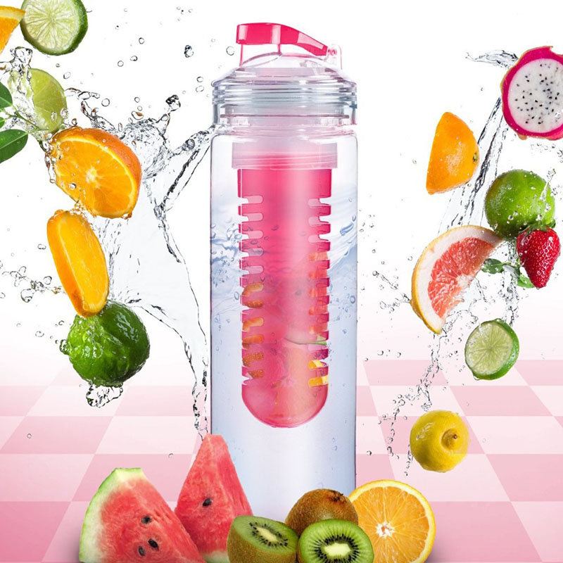 800ml Infuzér Láhve Na Vodu Cyklistika Sportovní Trénink Ovocná Infuze Bez Bpa