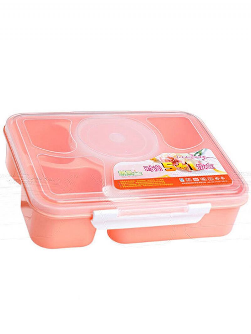 Box Na 5 Zellenů 1000 Ml Durable Kind Lunchbox Izolovaná Nádoba Na Jídlo Plastová Box Na Oběd