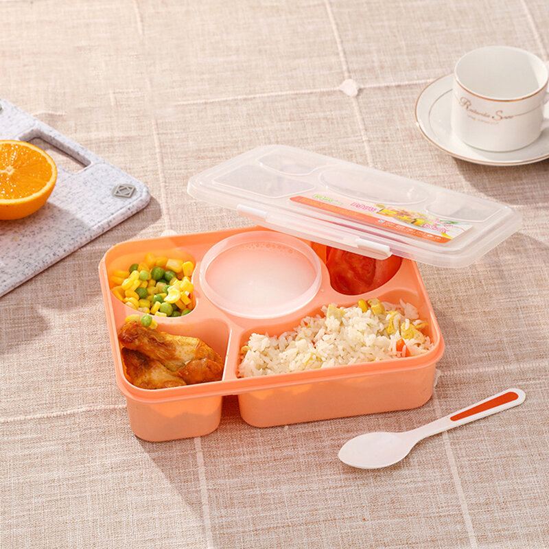 Box Na 5 Zellenů 1000 Ml Durable Kind Lunchbox Izolovaná Nádoba Na Jídlo Plastová Box Na Oběd