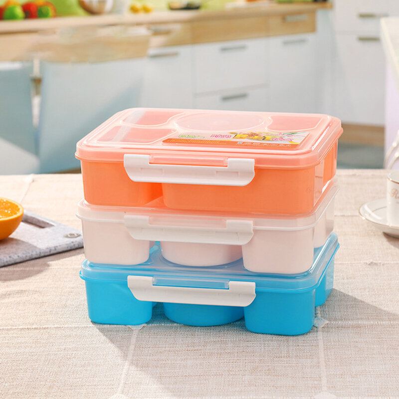 Box Na 5 Zellenů 1000 Ml Durable Kind Lunchbox Izolovaná Nádoba Na Jídlo Plastová Box Na Oběd