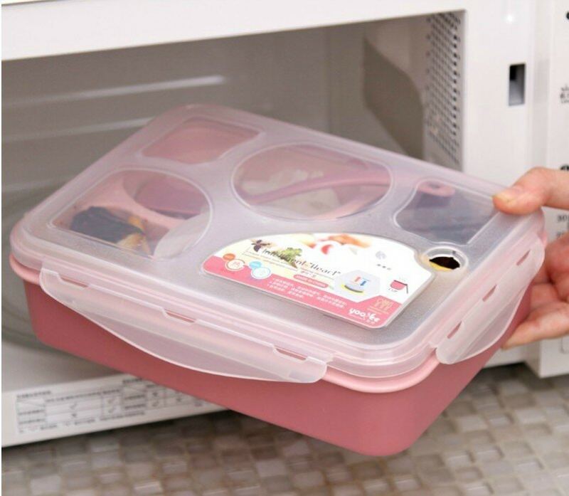 Box Na 5 Zellenů 1000 Ml Durable Kind Lunchbox Izolovaná Nádoba Na Jídlo Plastová Box Na Oběd