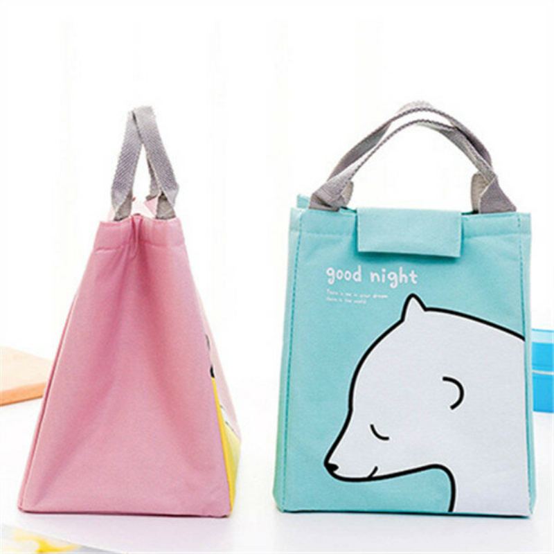 Cartoon Animal Painted Waterproof Lunch Bag Izolační Balíček Z Hliníkové Fólie Piknik Fresh Keep Bag