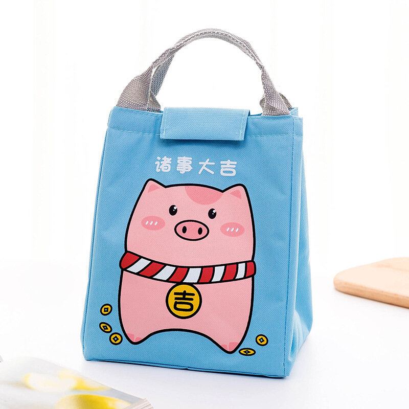 Cartoon Animal Painted Waterproof Lunch Bag Izolační Balíček Z Hliníkové Fólie Piknik Fresh Keep Bag