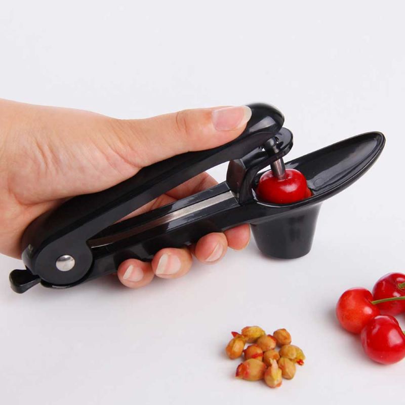 Cherry Pitter Tool Red Date Corer Nerezová Ocel Olivy Fruit