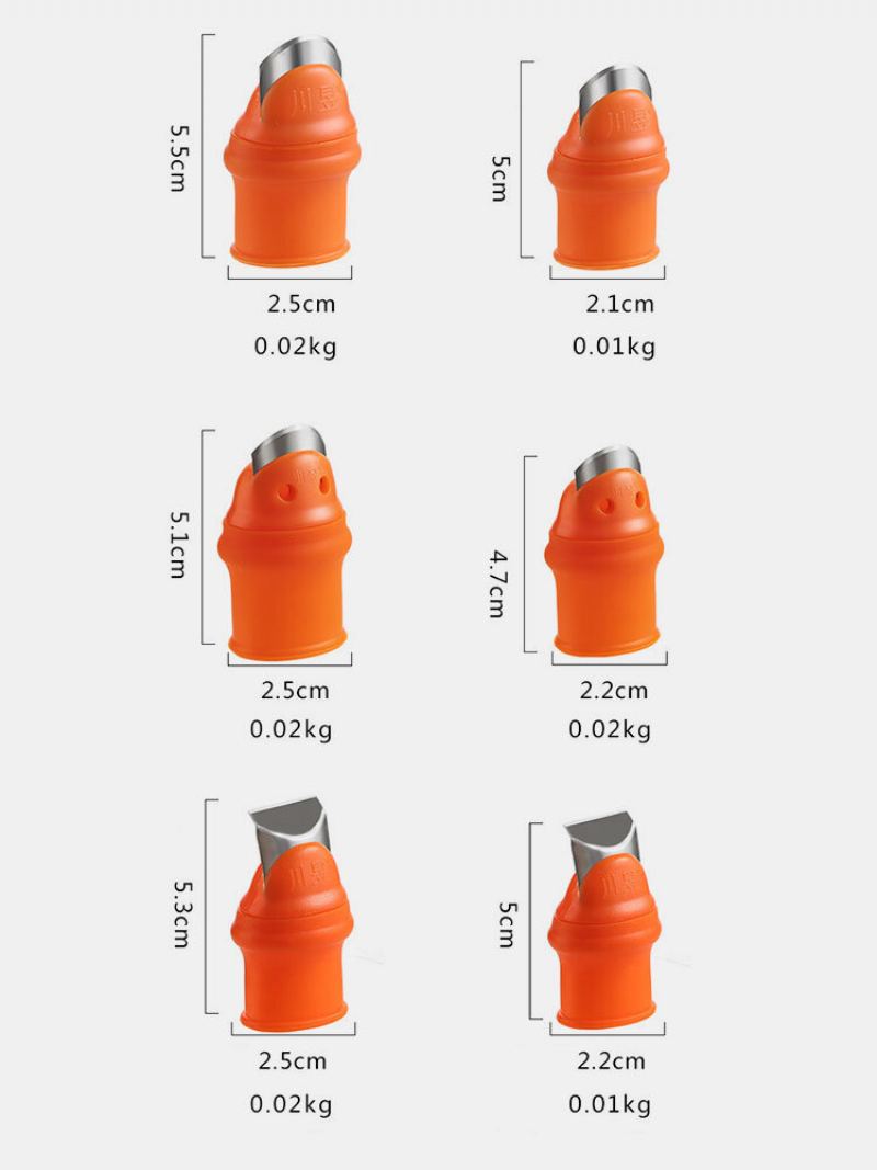Chránič Prstů Silikonový Palce Nůž Ozubená Kola Řezání Zeleniny Sklizeň Nůž Štípání Čepele Rostlin Nůžky Rukavice