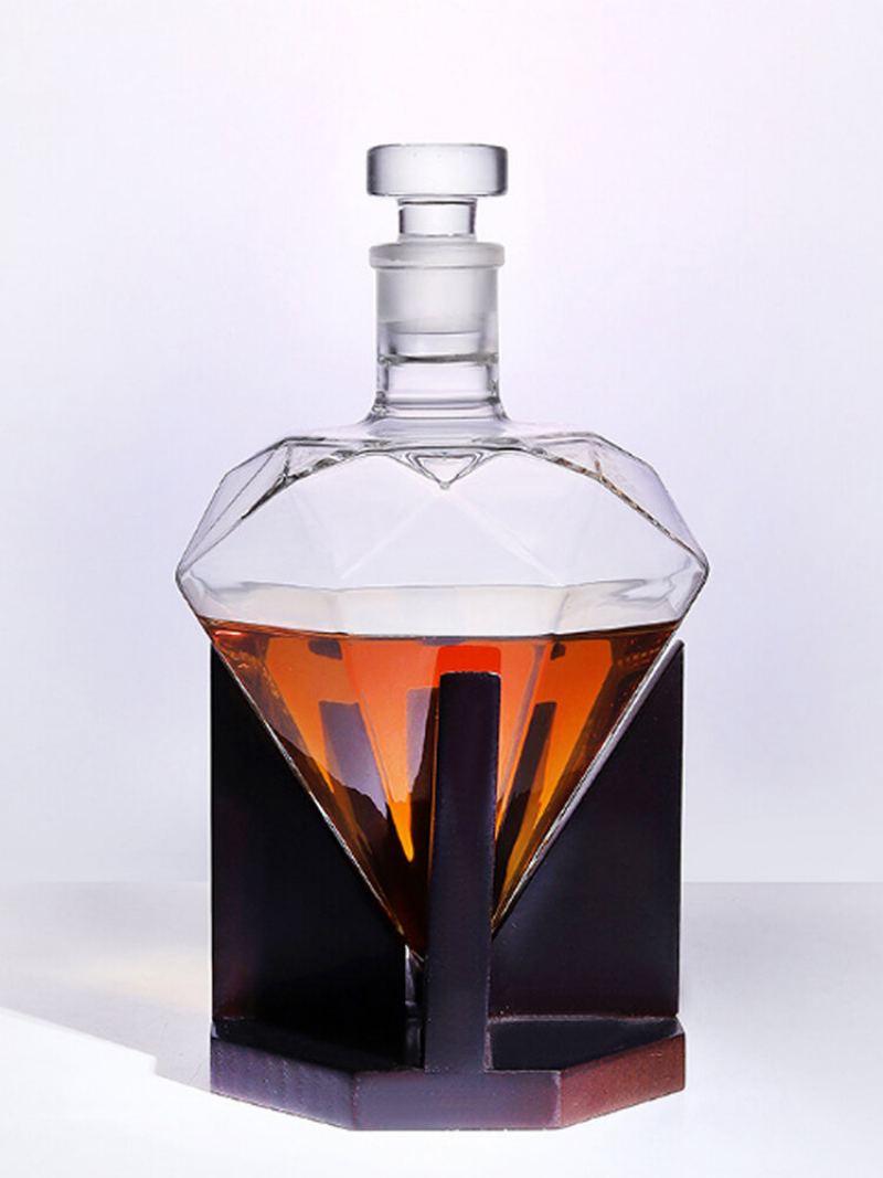 Diamond Decanter Craft Shape Glass Láhev Na Bílé Víno Vodka Wine Container