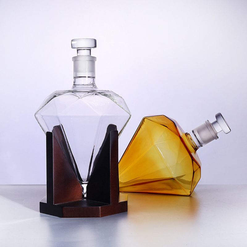 Diamond Decanter Craft Shape Glass Láhev Na Bílé Víno Vodka Wine Container