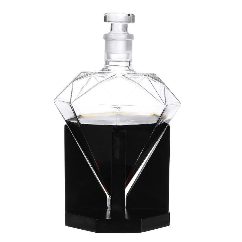 Diamond Decanter Craft Shape Glass Láhev Na Bílé Víno Vodka Wine Container