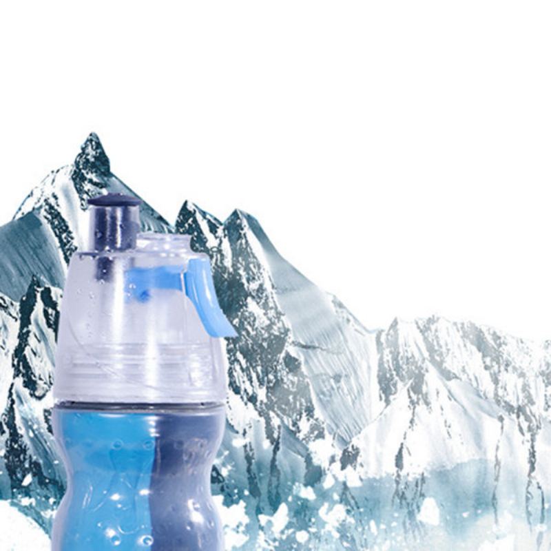 Double Layers Cold Spray Kettle Outdoorová Sportovní Konvice Kreativní Plastová Přenosná Nádoba