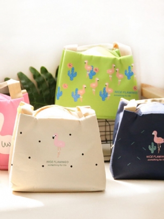 Flamingo Insulation Lunch Box Bag Nákupní Taška Momy Bag