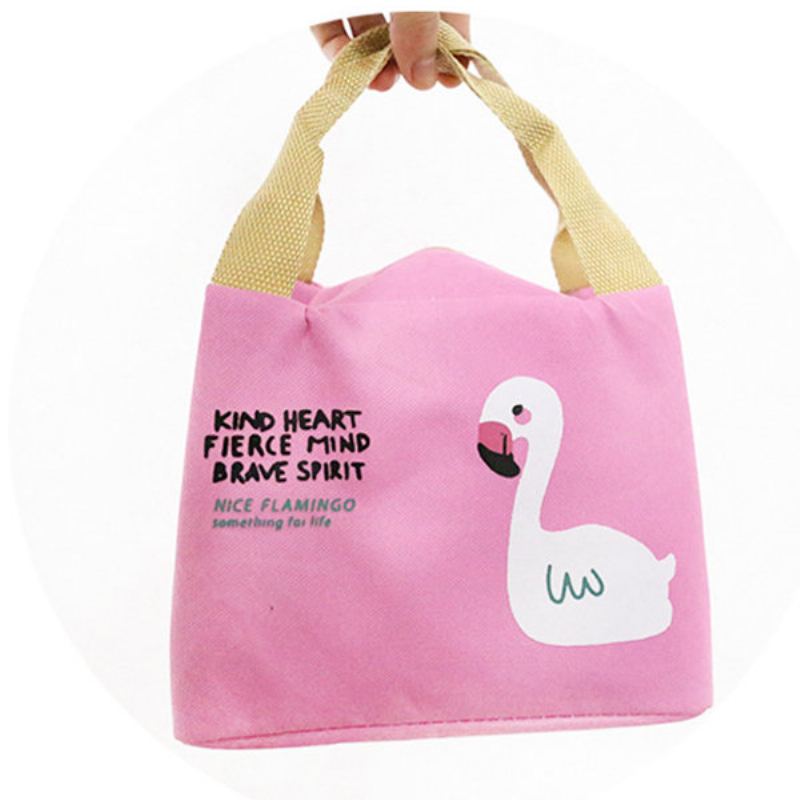 Flamingo Insulation Lunch Box Bag Nákupní Taška Momy Bag