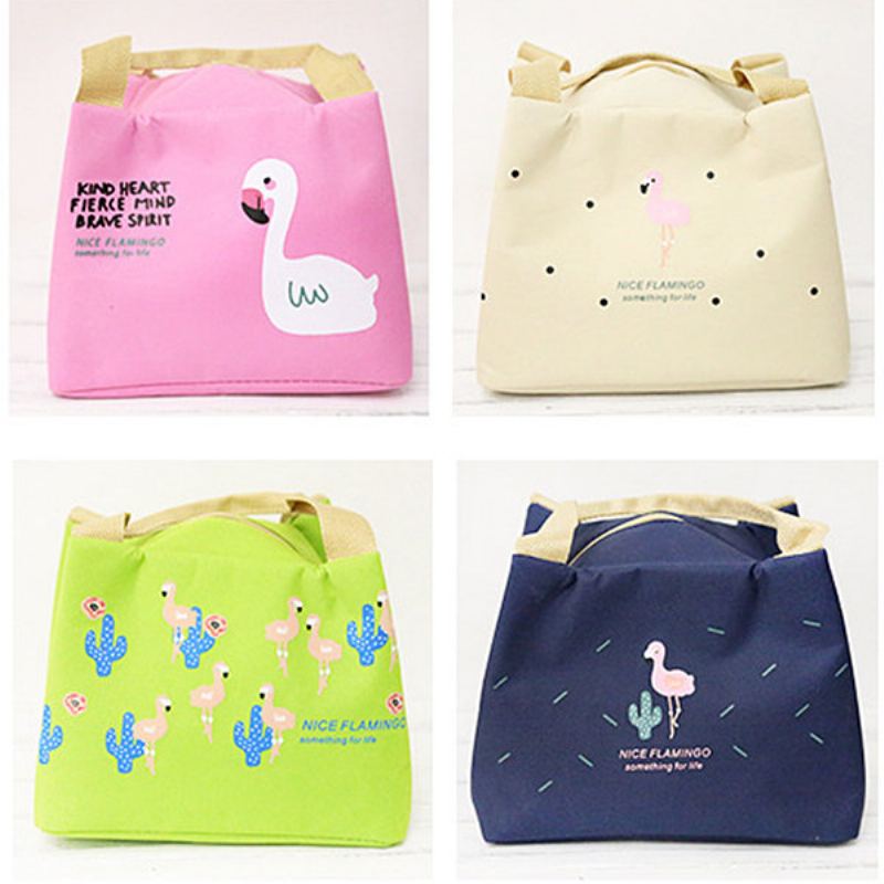 Flamingo Insulation Lunch Box Bag Nákupní Taška Momy Bag