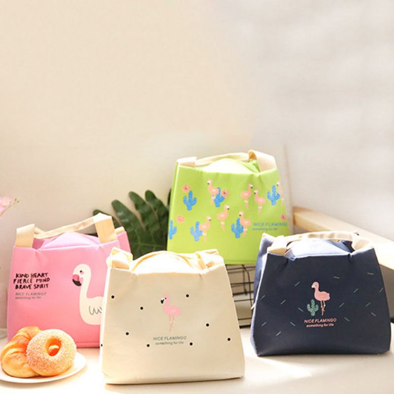 Flamingo Insulation Lunch Box Bag Nákupní Taška Momy Bag