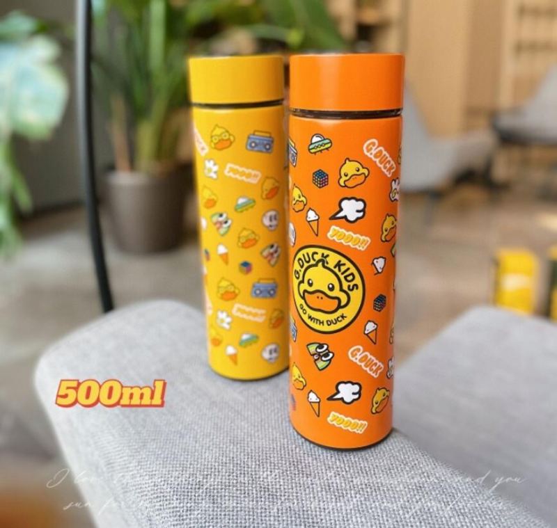 G.duck Little Yellow Duck Smart Thermos Cup Kreativní Zobrazení Teploty Water Cup Business Nerezový Pohárek