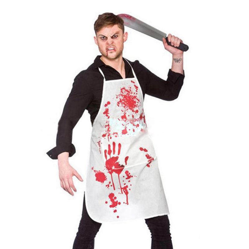 Halloween Blood Aprons Dospělý Bloody Butcher Role Hrát Indian Apron Horror Dress Up