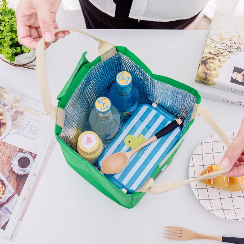 Lunch Tote Bag Přenosný Piknikový Chladič Izolovaná Kabelka Nádoba Na Skladování Potravin