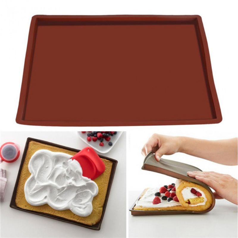 Nepřilnavá Silikonová Pečící Podložka Swiss Roll Baking Sheet Na Těsto