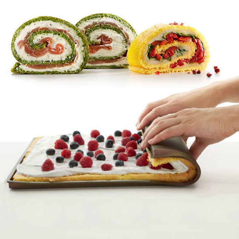 Nepřilnavá Silikonová Pečící Podložka Swiss Roll Baking Sheet Na Těsto