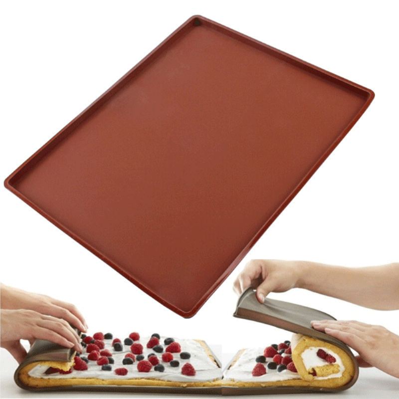 Nepřilnavá Silikonová Pečící Podložka Swiss Roll Baking Sheet Na Těsto