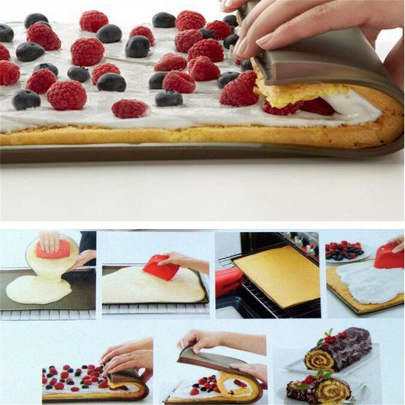 Nepřilnavá Silikonová Pečící Podložka Swiss Roll Baking Sheet Na Těsto