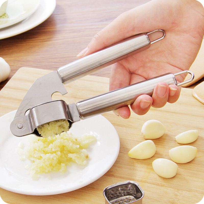 Nový Nerezový Lis Na Česnek Ruční Lis Na Drtič Ginger Squeezer Slicer Mačkadlo Kuchyňské Nářadí