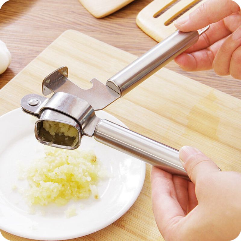 Nový Nerezový Lis Na Česnek Ruční Lis Na Drtič Ginger Squeezer Slicer Mačkadlo Kuchyňské Nářadí