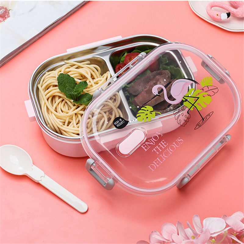 Obědový Box Pro Děti Japonský 304 Nerezový Bento Box Netěsný Dětský Lunch Box