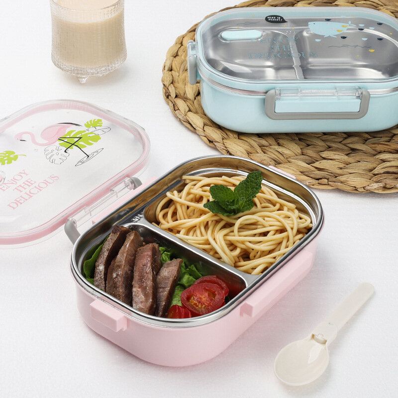 Obědový Box Pro Děti Japonský 304 Nerezový Bento Box Netěsný Dětský Lunch Box