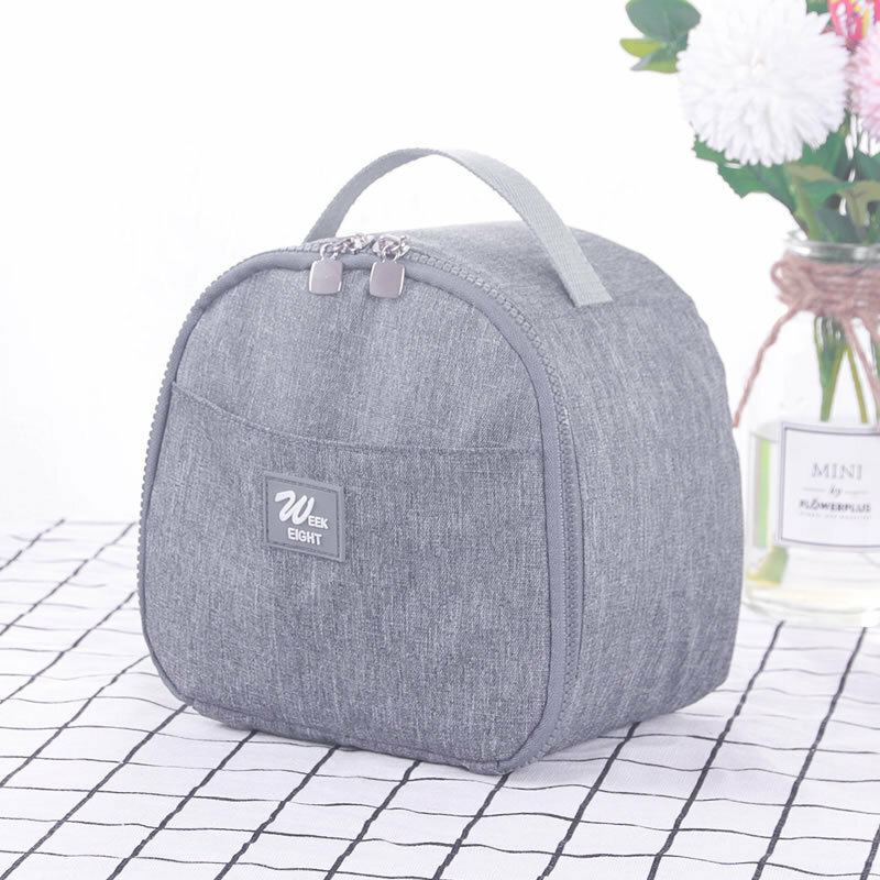 Odolná Proti Oleji Lunch Tote Bag Chladící Izolovaný Zip Úložné Kontejnery Oběd Box