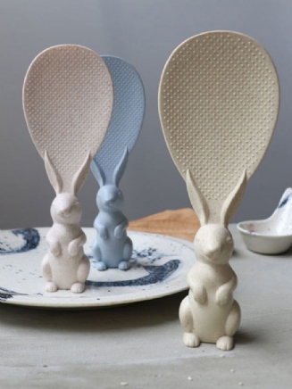 Peter Rabbit Shovel Lžíce Na Rýži Materiál Na Ochranu Životního Prostředí Kreativní Roztomilá Lžička Na Pro Králíka