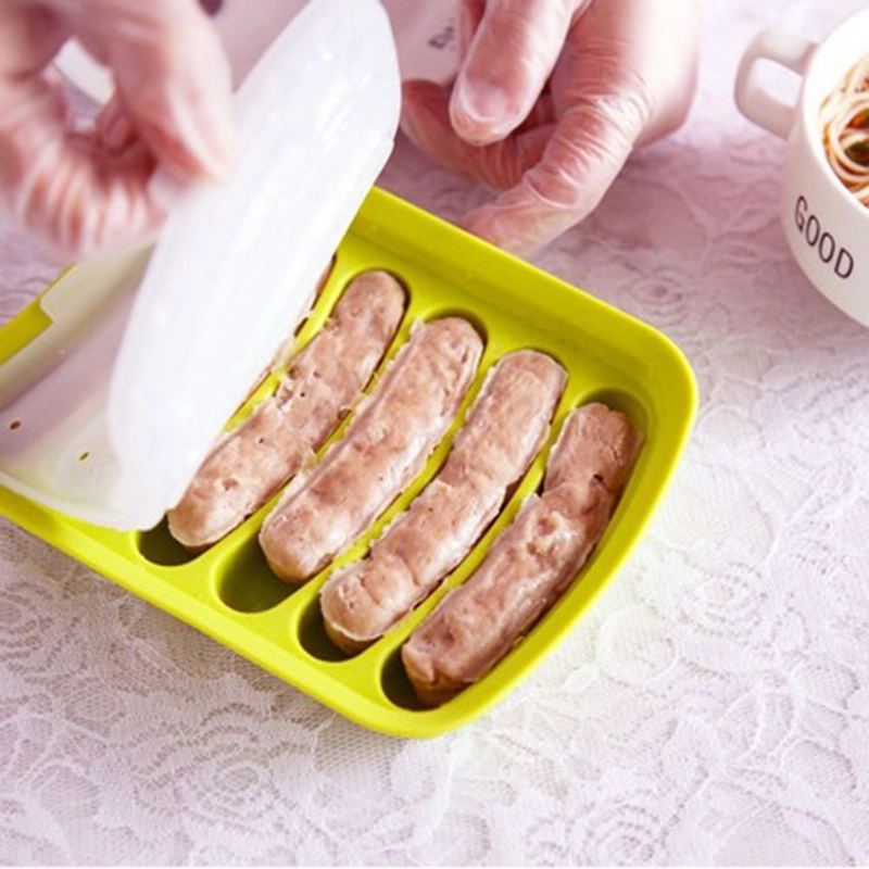 Potravinářské Silikonové Formy Na Párky Diy Hot Dog Pečení Cukrářské Nástroje Domácí Výrobník Párků V Rohlíku