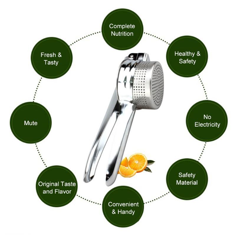 Praktický Ruční Odšťavňovač Z Nerezové Oceli Pomeranče A Citronu Lis Na Česnek Nástroj Kuchyňský Asistent