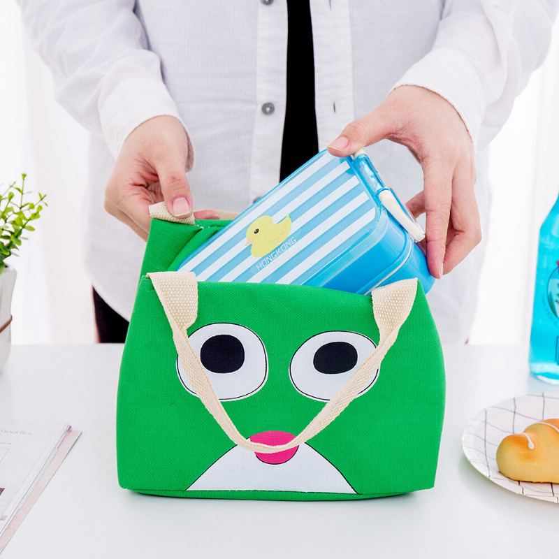 Roztomilá Izolovaná Kabelka Na Piknikový Box Food Lunch Tote Bag