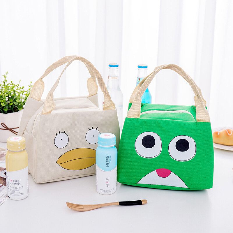 Roztomilá Izolovaná Kabelka Na Piknikový Box Food Lunch Tote Bag