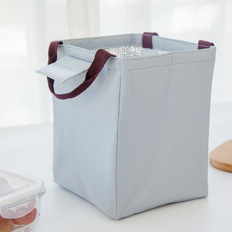 Saiclehome Hend-held Lunch Tote Bag Oxford Vodotěsný Chladič Izolované Úložné Nádoby