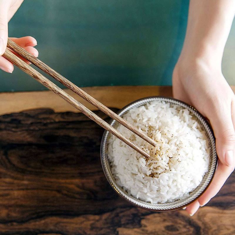 Yiwuyishi 10 Párů / Sada Hůlek Kuchyňské Nádobí Z Přírodního Dřeva Opakovaně Použitelné Sushi Food Stick