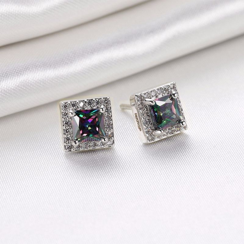 Dámské Náušnice Yueyin® Colorful Zircon Square Shape