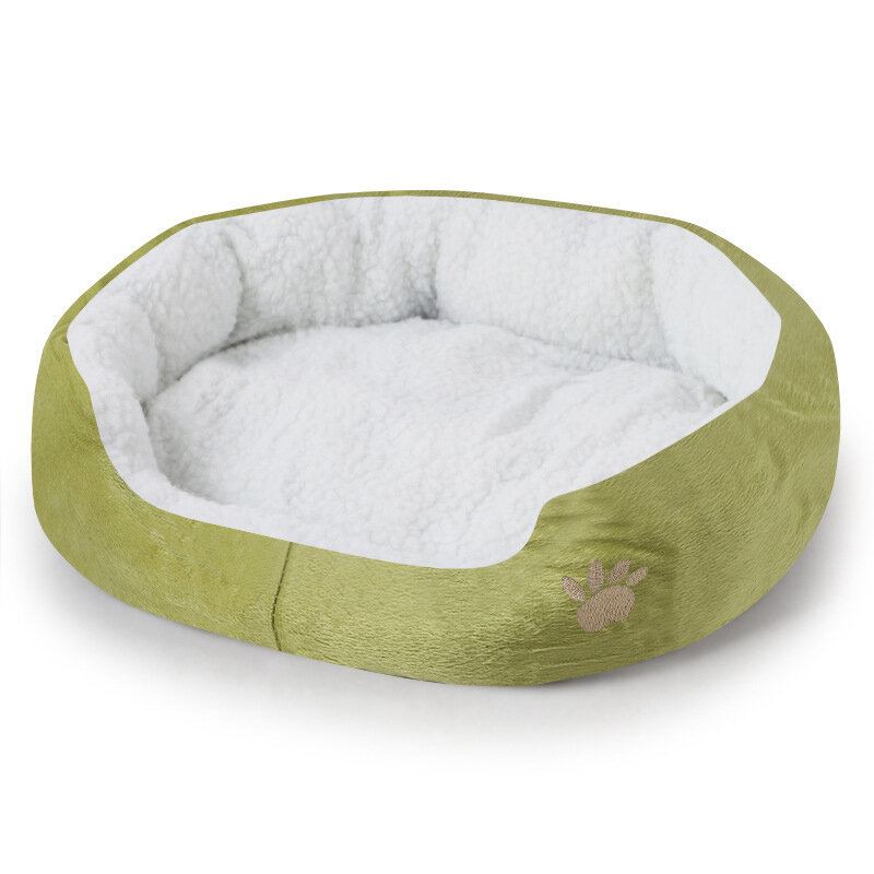 6 Barev Shearling Fleece Pet Kennel Pes Cat Warm Round