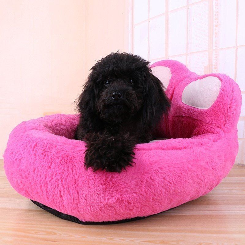 Bear Paw Winter Warm Soft Pet Pes Cat Kennel Pet Bed Mat