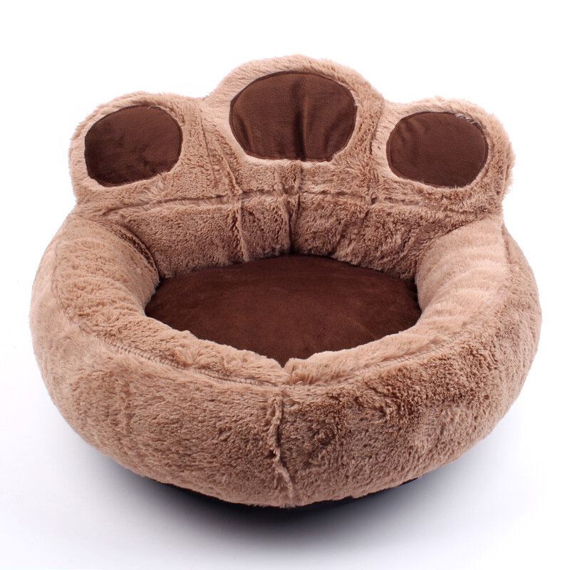 Bear Paw Winter Warm Soft Pet Pes Cat Kennel Pet Bed Mat