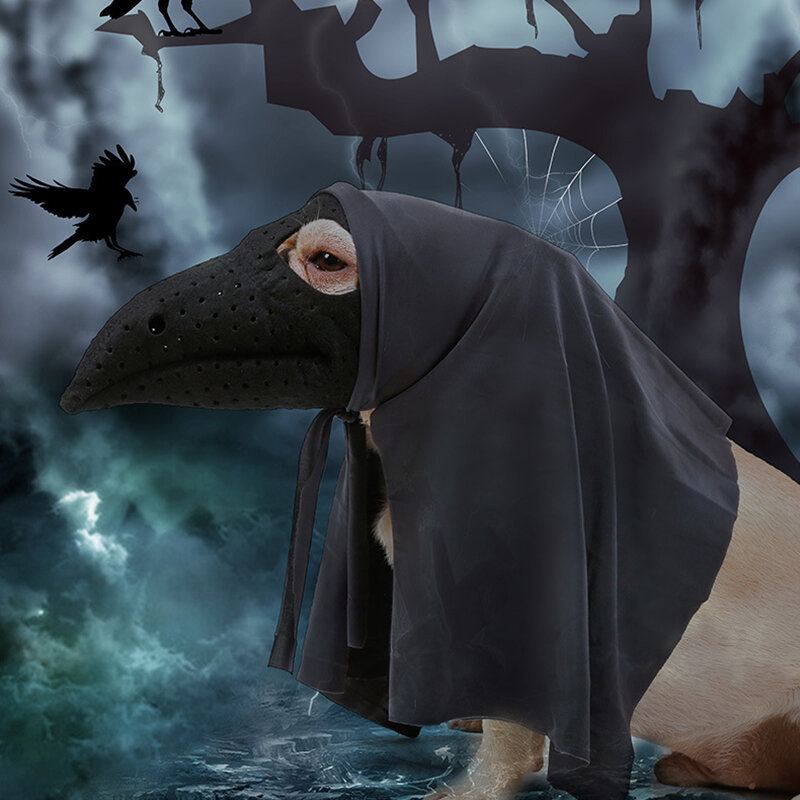 Halloween Bird Beak Doctor Pet Mask Plášť Kočka Psí Ústa Kryt Hororový Kostým