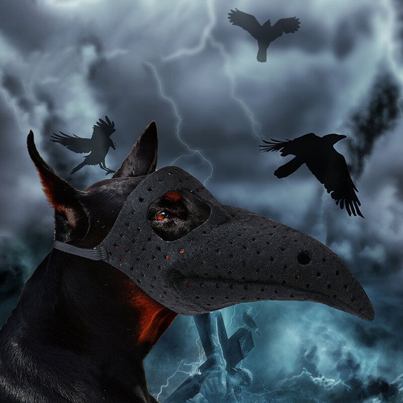 Halloween Bird Beak Doctor Pet Mask Plášť Kočka Psí Ústa Kryt Hororový Kostým