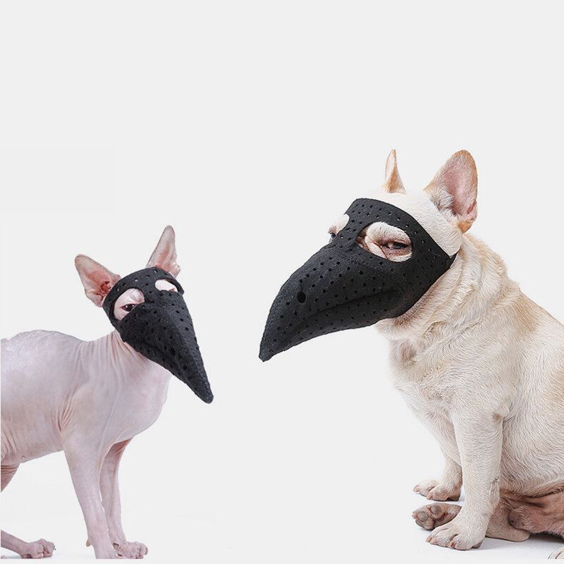 Halloween Bird Beak Doctor Pet Mask Plášť Kočka Psí Ústa Kryt Hororový Kostým